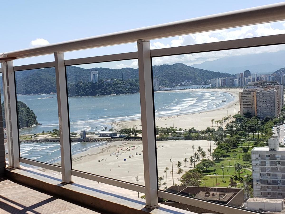 Apartamento Unlimited Ocean Front - Frente A Praia Vista Mar Hidromassagem Piscina Climatizada 2 Saunas Seca E Umida Wi-Fi 350 Mb Santos  Exterior foto